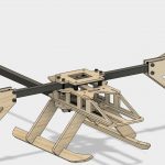 modello laser legno aereo